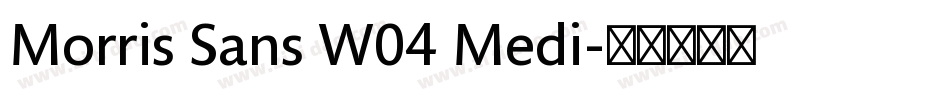 Morris Sans W04 Medi字体转换